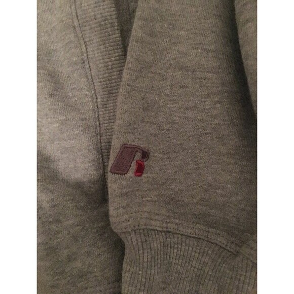 Russell Men's ActiveWear Zip Up Sweatshirt Hoodie Jacket Size S 34-36 Gray - Picture 2 of 5